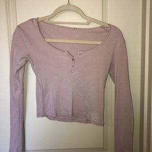 pink button up long sleeve